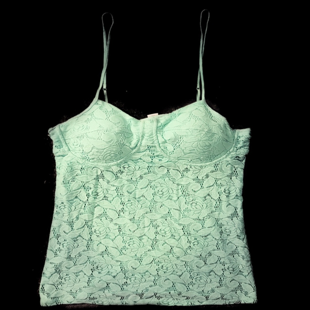 Candies mint green lace cami 💚💚💚